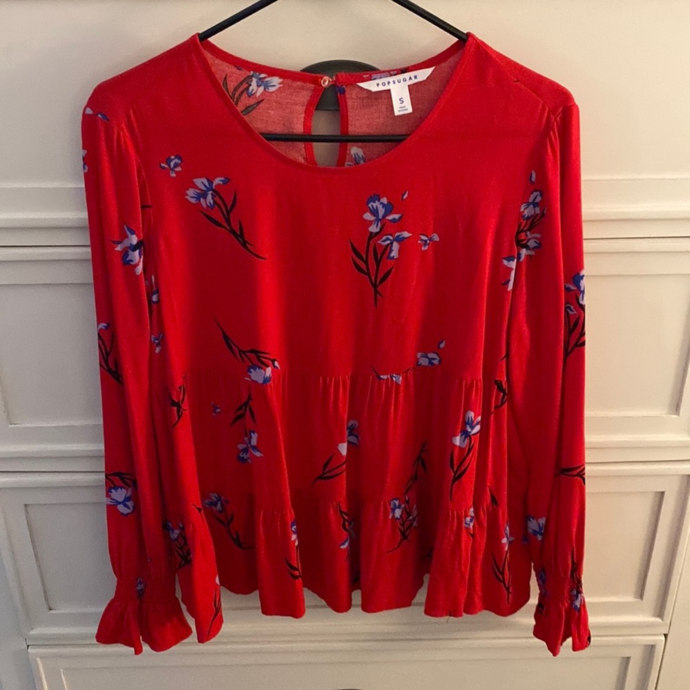 Popsugar floral blouse - Size small - Like New
